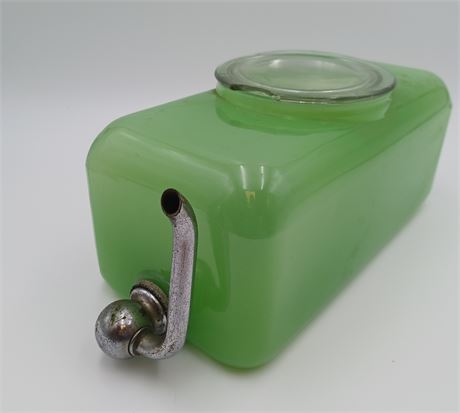 Incredible Rare Vintage Jadeite Refrigerator water dispenser with lid
