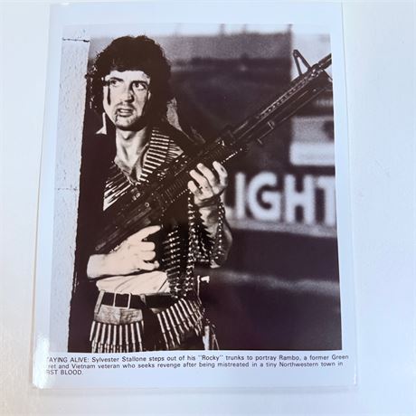 Vintage Rambo 8x10 Press Photograph