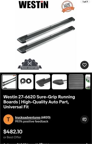 New Westin 27-6620 Running Boards