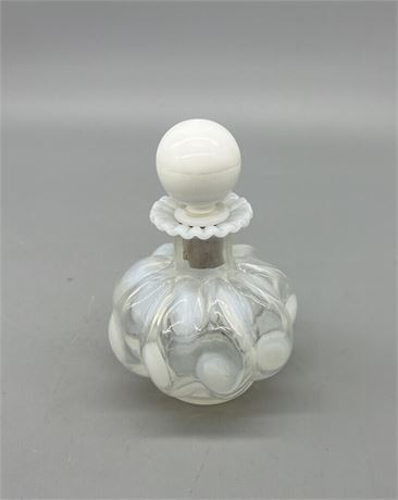 Fenton Coin Dot cheapest Perfume Bottle Opalescent Glass