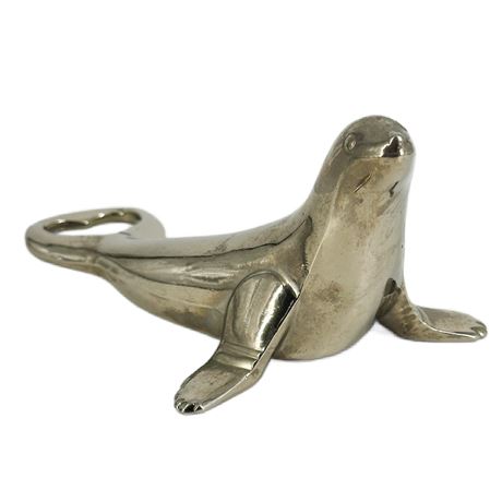Vintage German Chrome Seal Bottle Opener