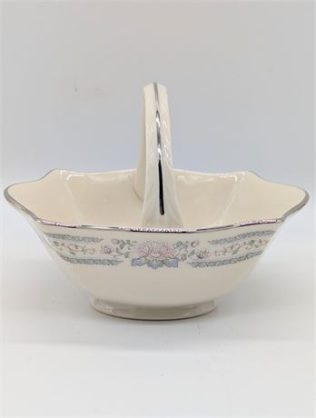 Lenox USA "Charleston" Porcelain Basket Floral
