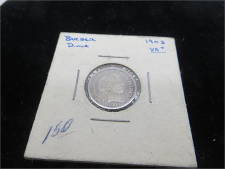 1903 Barber Silver Dime