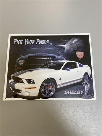 12.5” x 16” Shelby Cobra Metal Sign