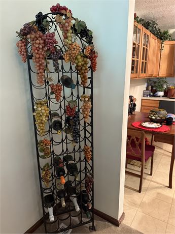Wrought Iron Wine Rack