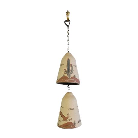 Signed CB Vintage Mexican Bell Wind Chime