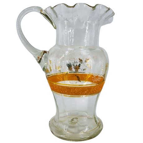 Antique Victorian Ruffle Edge Pitcher