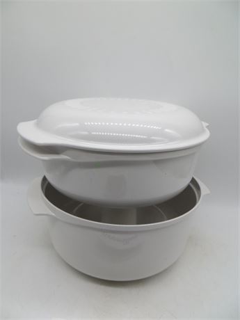 NEW VINTAGE TUPPERWARE WHITE STACK COOKER #1