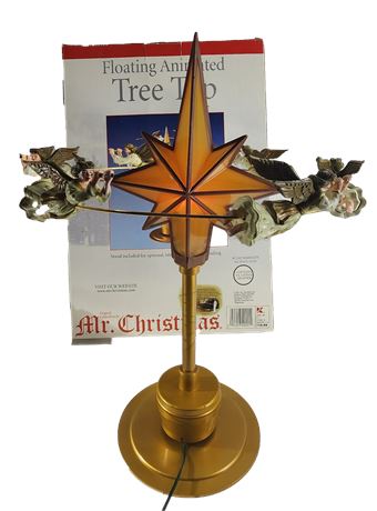 Mr. Christmas Floating Animated Tree Topper or Stationary Decoration