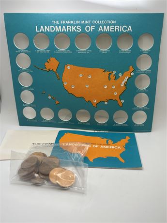 1969 Landmarks of America, Franklin collection coins