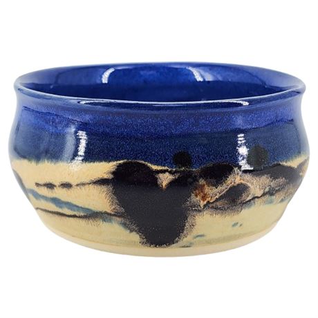 Signed Hand Thrown Studio Pottery Bowl