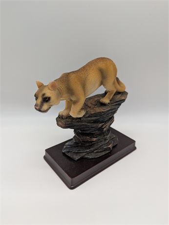 Resin Mountain Lion Sculpture