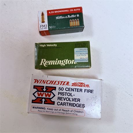 150 Rounds 25 Auto Ammo
