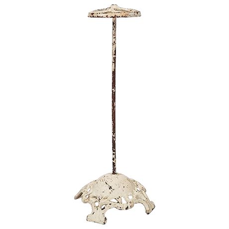 Vintage 13" Cast Iron Department Store Millinery Hat Display Stand