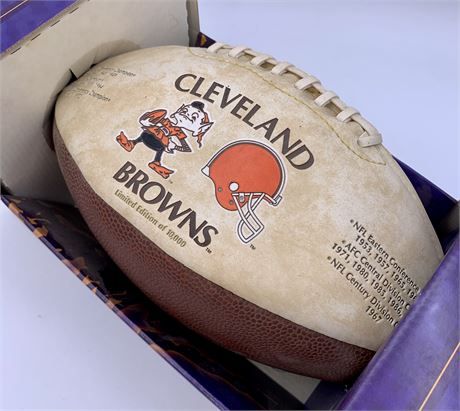 NOS Limited Edition Cleveland Browns Football in the Box