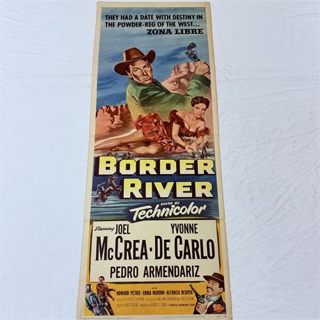 The Border River Original 14x36” Movie Poster