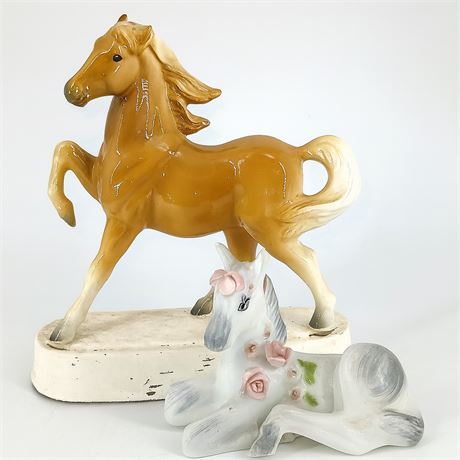 Vintage Horses, Ceramic and Porcelain