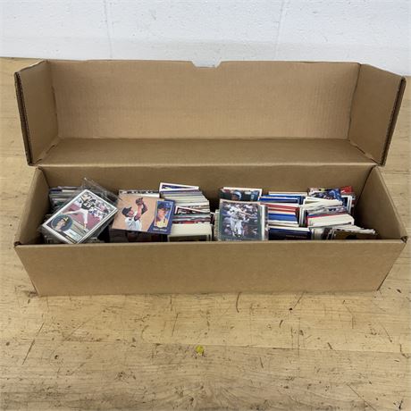 Box of 100s of Random Sports Cards - 21.5" x 6" x 6"