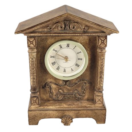 Roman Style Quartz Mantle Clock
