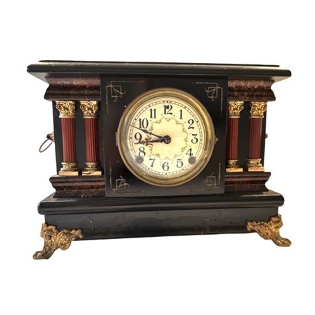 Antique Simmons Chiming Mantel Clock