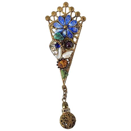 Vintage Artisan Made Art To Wear Brooch