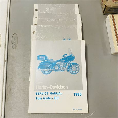 5 NOS Harley Davidson FLT Tour Glide Parts Catalogs