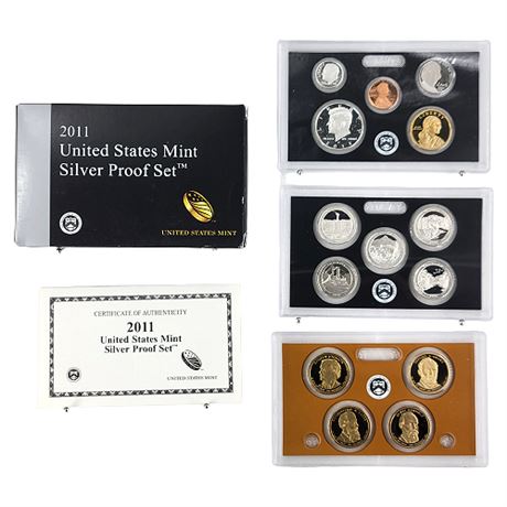 2011-S US Mint Silver Proof Set w/ COA