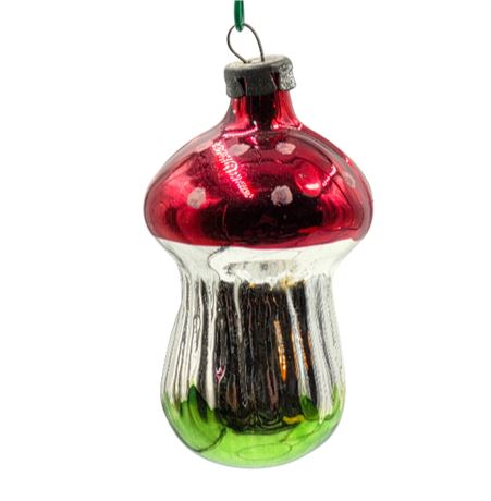 Antique West German, Mushroom Ornament