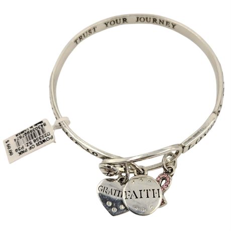 Brighton Breast Cancer Awareness Bangle Charm Bracelet New with Tag