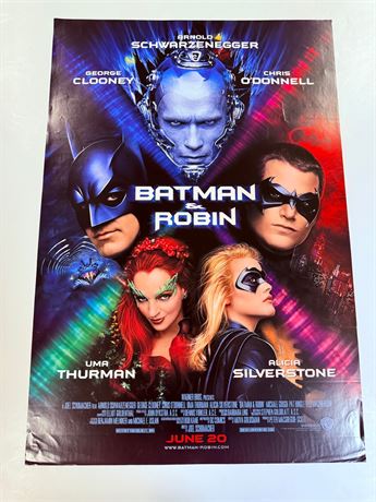 Batman And Robin Original Rolled 27x40 Movie Poster