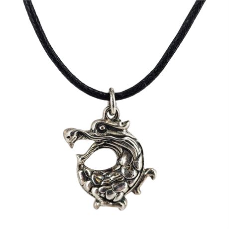 Signed JOHN HARDY Sterling Silver Dragon Pendant