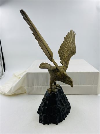 18” Brass Eagle Sculpture