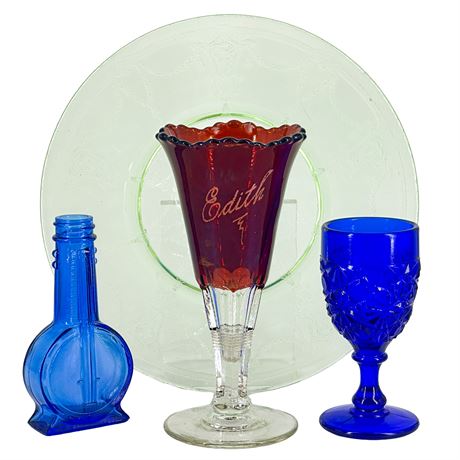 Colorful Vintage Glass Lot
