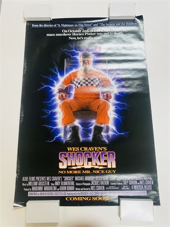 Wes Craven’s Shocker Original DS 27x40 Movie Poster - Rolled