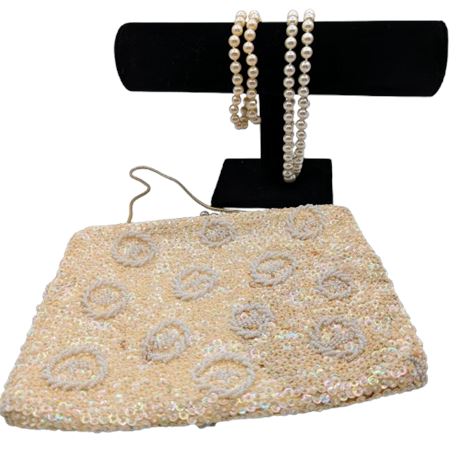 Vintage Beaded and Sequined Purse