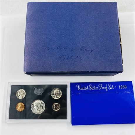 10 - 1969 US Mint Proof Sets in Orig Case