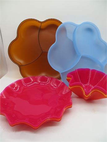 NEW VINTAGE TUPPERWARE OPEN HOUSE COLL. CHIP DIP SET