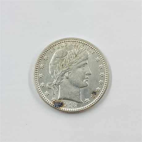 UNC 1916-D Barber Quarter