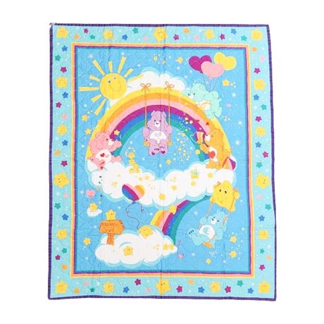 Quilted Care Bears Baby Blanket