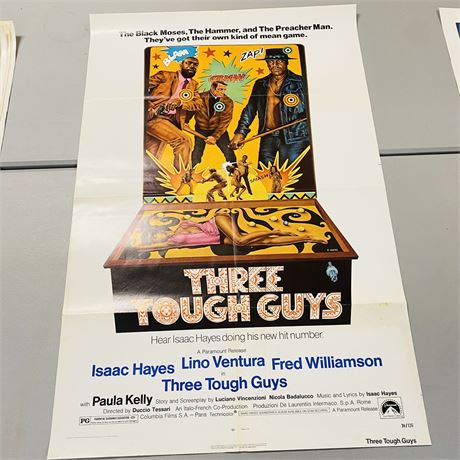 Original 1973 Three Tough Guys Movie Poster