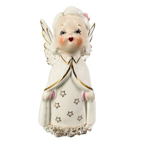 Vintage Fine Quality A Kissing Angel Figurine