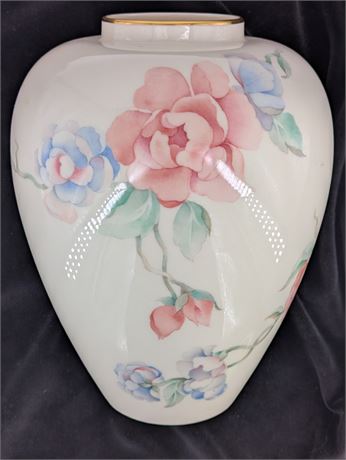 Lenox USA Chatsworth Rose Vase 9" T