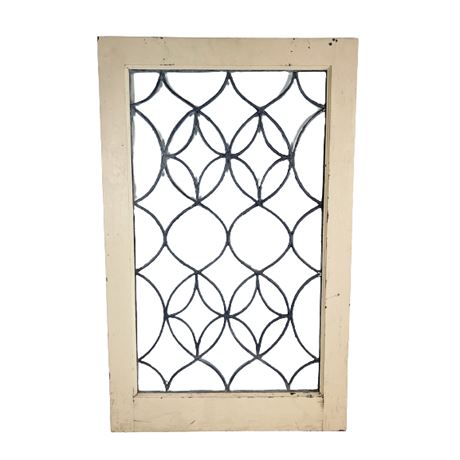 Antique Leaded Glass Window from Rocky River Home
