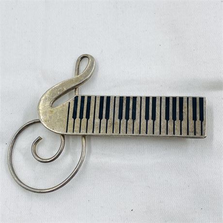 Vtg 16g Sterling Piano Pin