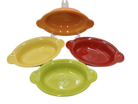 4 Fiesta Ware Oval Bakers