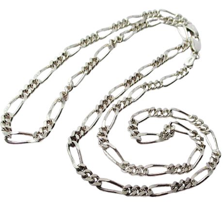 925 Sterling Silver 3mm FIGARO Chain 20" Necklace 12.5 grams