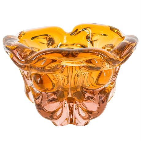 Vintage Josef Hospodka for Chribska Glass Art Glass Ashtray