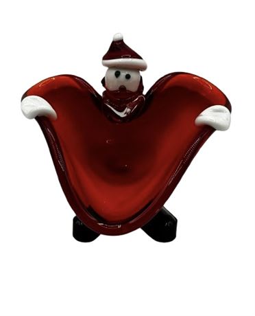 Murano Glass Santa Dish