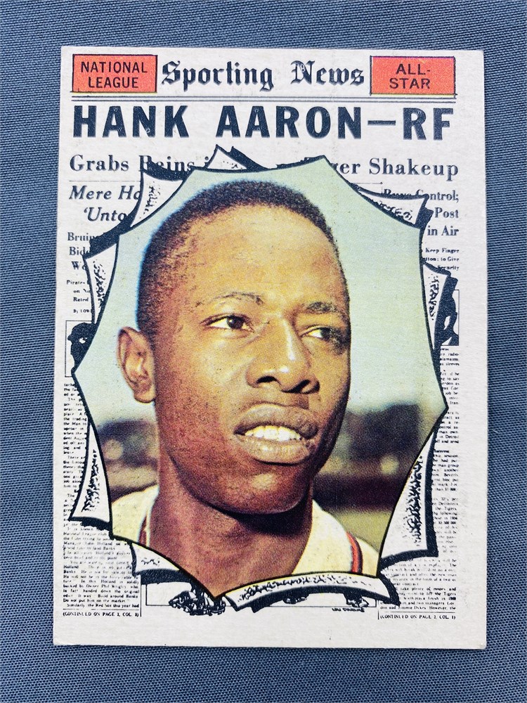 Great Lakes VNTG - 1961 Topps Hank Aaron Sporting News Card