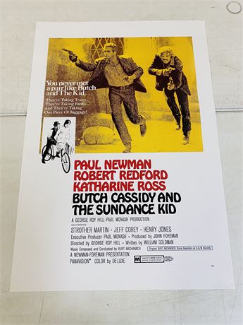 Butch Cassidy and the Sundance Kid  27x40 Movie Poster - ROLLED